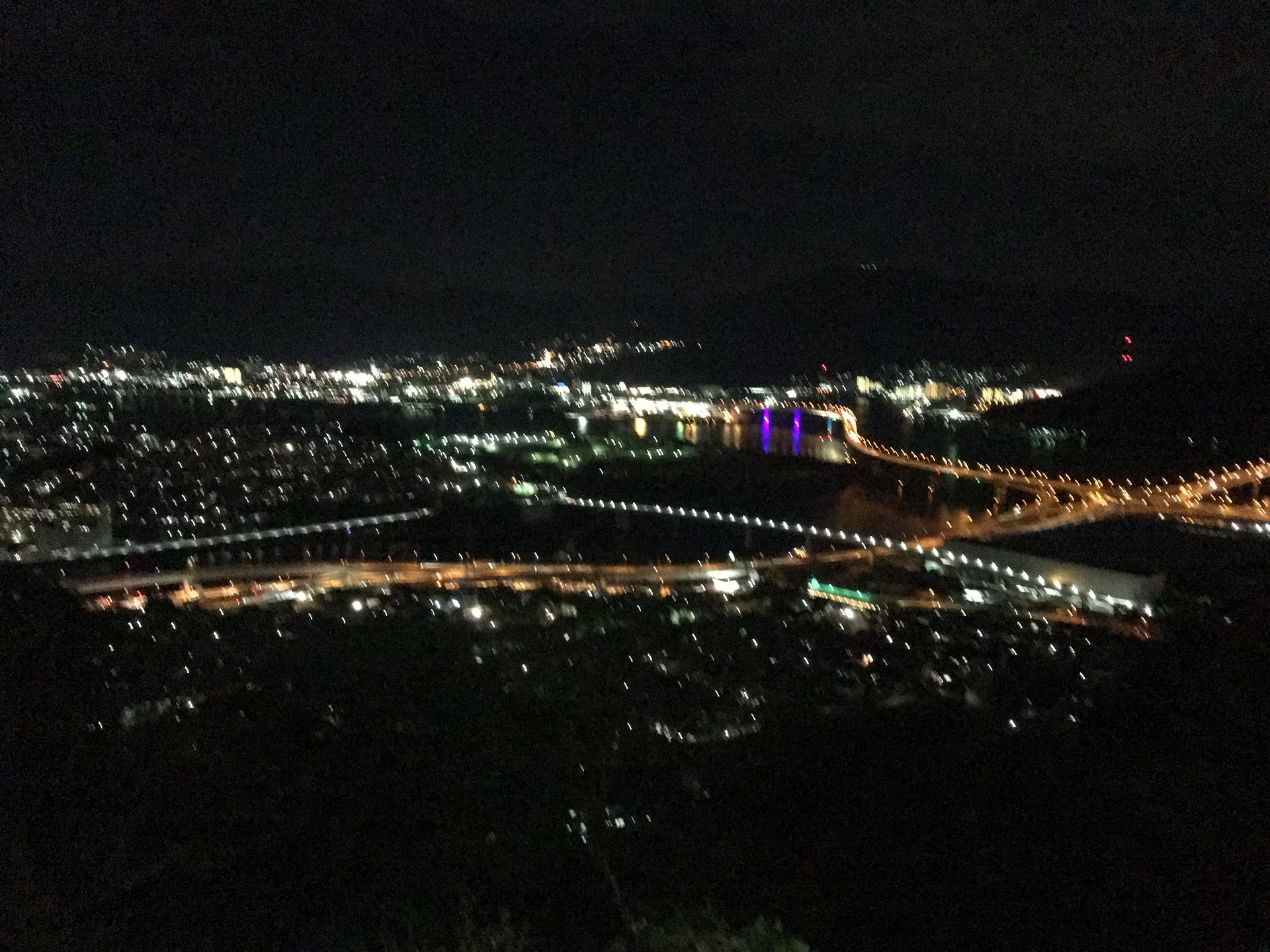 広島市南区黄金山からの夜景 52歳からの広島タクシードライバー550